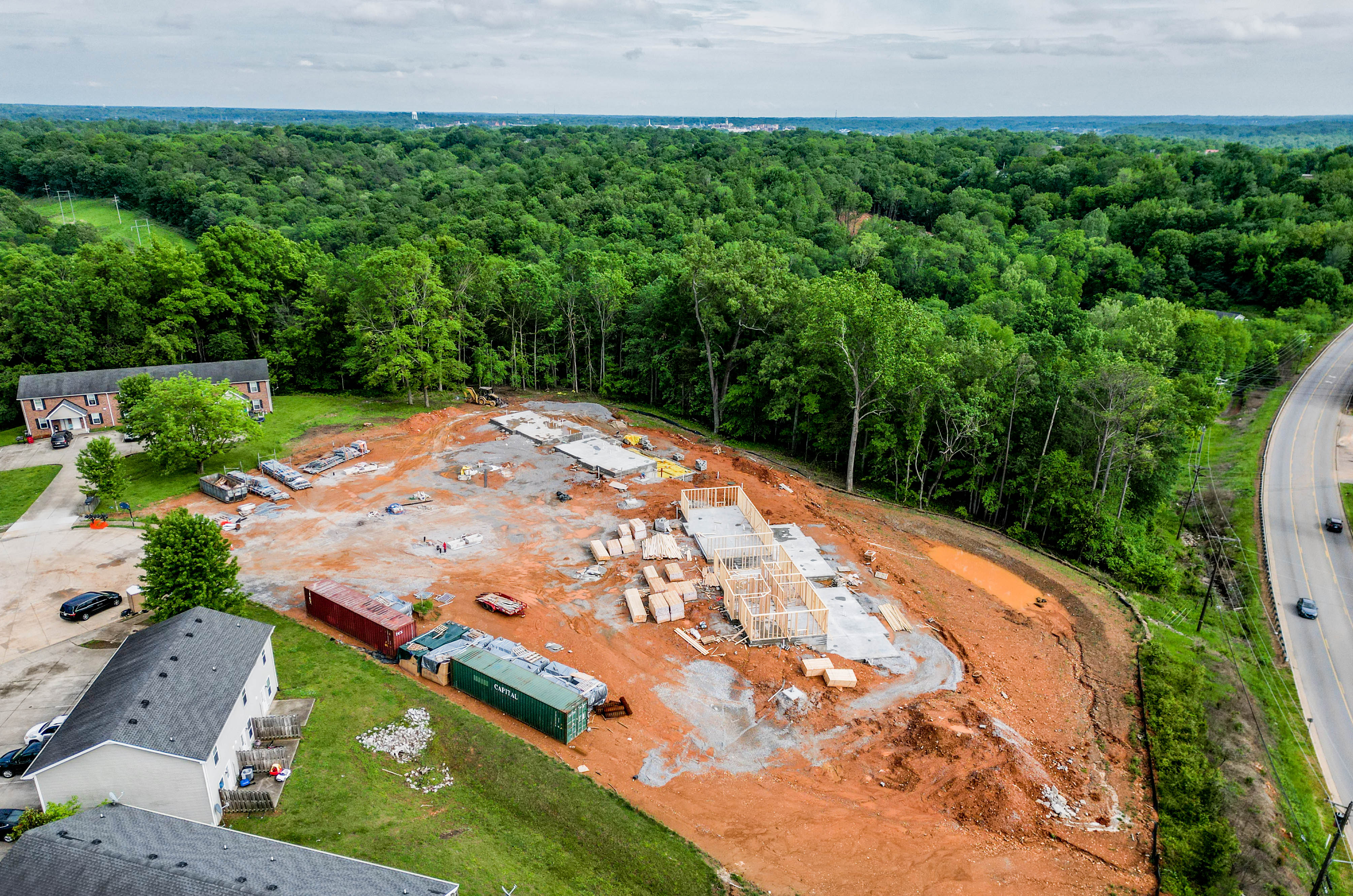 Lotus Villa aerial view